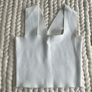 White crop top